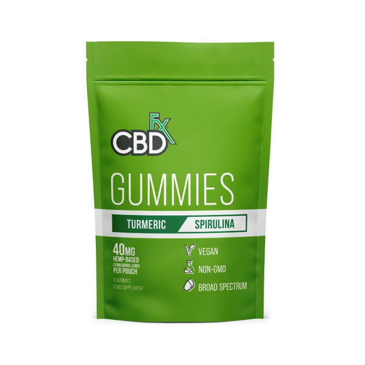 CBDfx Gummies - Turmeric & Spirulina (Pouch of 8)