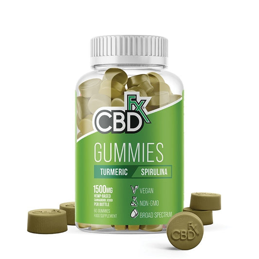 CBDfx Gummies - Turmeric & Spirulina (1500mg)