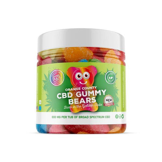 Orange County 800mg CBD Gummy Bears – Small Pack